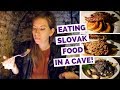 Slovak Food Taste Test - Eating in a Cave Restaurant in Bratislava, Slovakia
