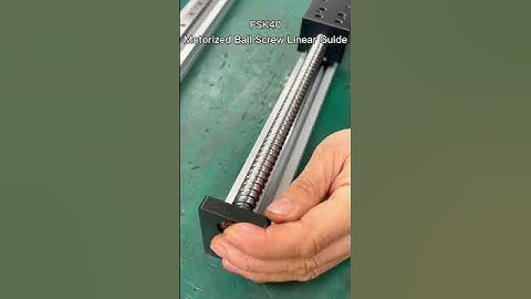 Assembly Live - Motorized Ball Screw Linear Guide