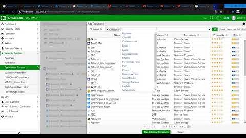 FORTINET Bloqueo de http y aplicaciones web