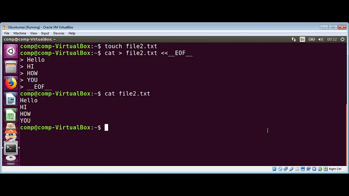 How To add multi line text to a file using cat command on Linux