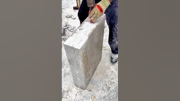 Stone Carving Work with Chisel and Hammer