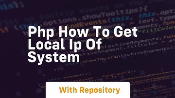 php how to get local ip of system