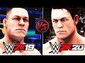 WWE 2K20 vs WWE 2K19 (Faces/Finishers/Blood/Hair Physics) Comparison | ARE GRAPHICS WORSE OR BETTER?