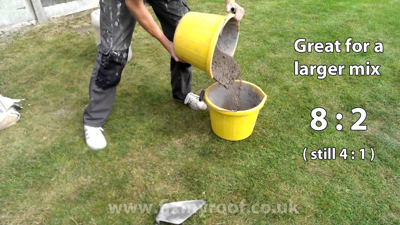 How to Mix small amount of Sand Cement Mortar by hand