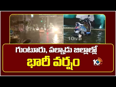 Heavy Rains In Palnadu | గుంటూరు, పల్నాడు జిల్లాల్లో భారీ వర్షం | 10TV News - 10TVNEWSTELUGU