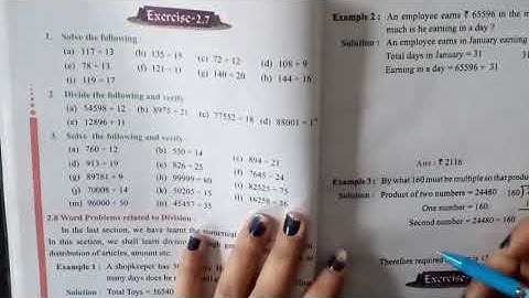 Class -5th Chapter -2 Ex -2.7 Q -1