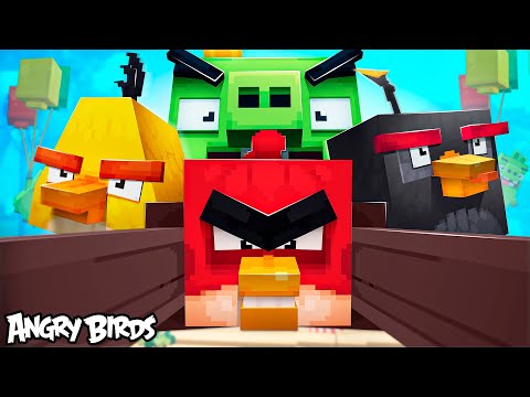 Видео: 😱 ПТИЧКИ ПРОТИВ СВИНЕЙ! Angry birds в Майнкрафт!