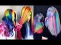 Best Hair Color Transformation. Rainbow Hair TutorialsCompilations