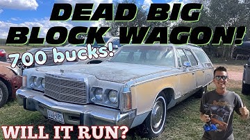 Chrysler Town and Country Station Wagon! Sitting nearly 20 years….will it run? 