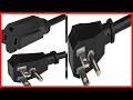 Reliable 18in AC Power Extension Cord for Your Home Office and Workstation