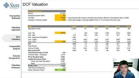 Sun Microsystems M&A Analysis