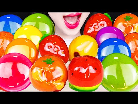 ASMR <strong>SWEET</strong> <strong>BEAN</strong> CAKE TANGHULU, MACARON TANGHULU 화과자 탕후루, 마카롱 탕후루 먹방 EATING SOUNDS
