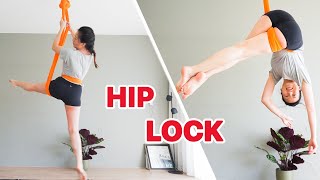 Aerial Hammock Basic Trick - Hip Lock and Fan Kick Drills