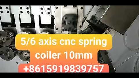 SC-6100 6 axis 5.0-10.0mm cnc spring coiling machine