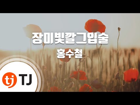 [TJ노래방] 장미빛깔그입술 - 홍수철 / TJ Karaoke