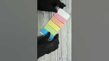 How to make sticky notes at home #shorts #stickynotes #creative #craft #youtubeshorts