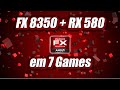 AMD FX 8350 + RX 580 teste em 7 jogos (2020)