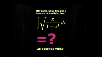 ∫√(x/(1 - x³ )) dx. MIT Integration Bee 2011, Question 18, Qualifying Exam.