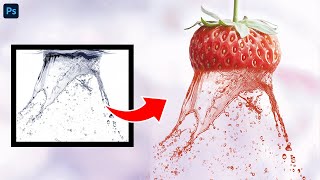 How to Create FRUIT WATER SPLASH Effect in Photoshop!