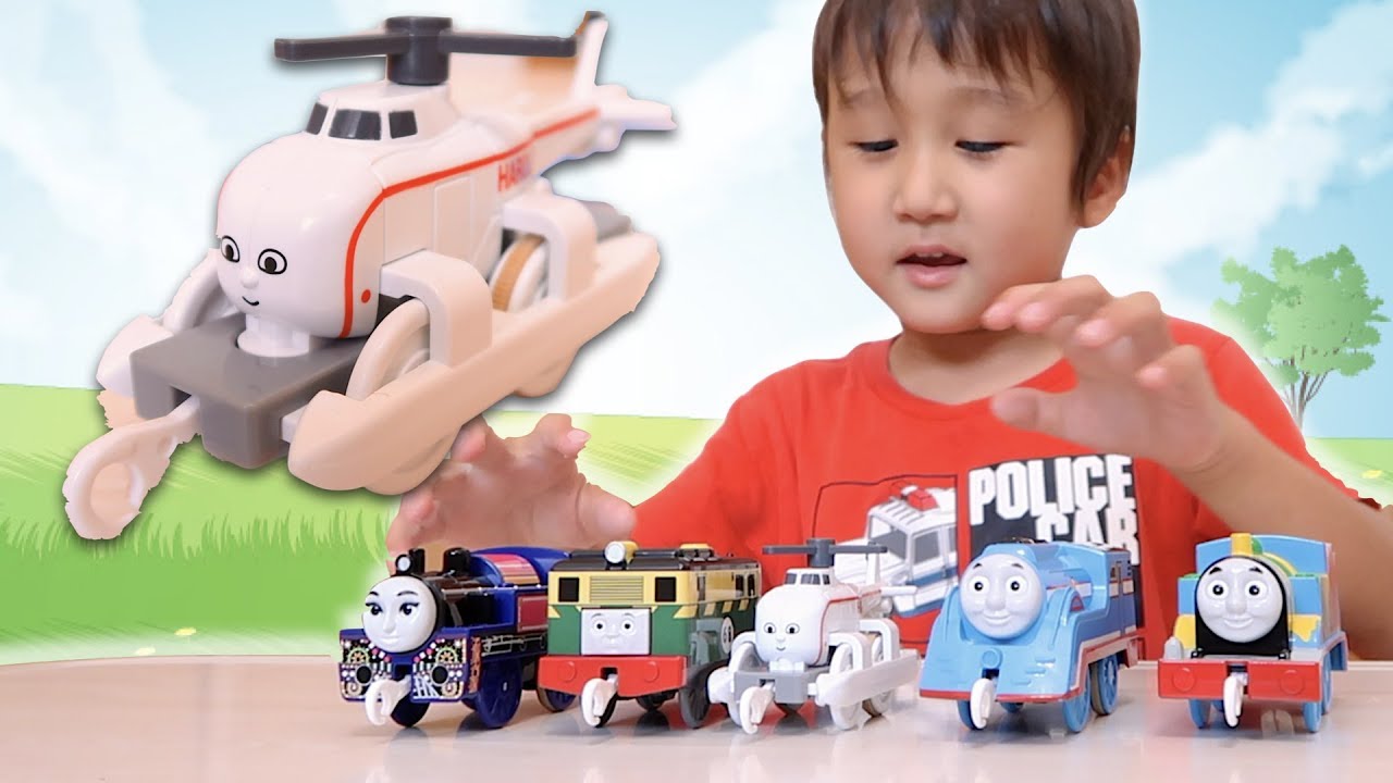 プラレール トーマス ハロルド テコロでサウンド【かとちゃん】 - YouTube