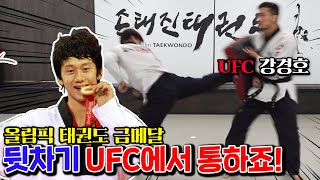 UFC에서도 많이 쓰는 태권도 뒷차기는 어떻게 찰까?