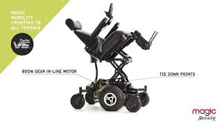 Magic Mobility™ Frontier V6 All Terrain Power Wheelchair - 360° view
