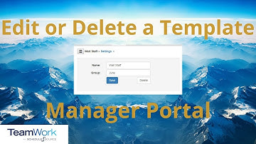TeamWork 5 Manager Tutorial: How to Edit and Delete a Template