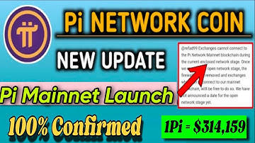 Boom 💥 | Pi Network new Update 🤯 Pi Mainnet Launch News 100% Confirmed 😱| 1Pi= $314,159 🤑🎉 #bitcoin