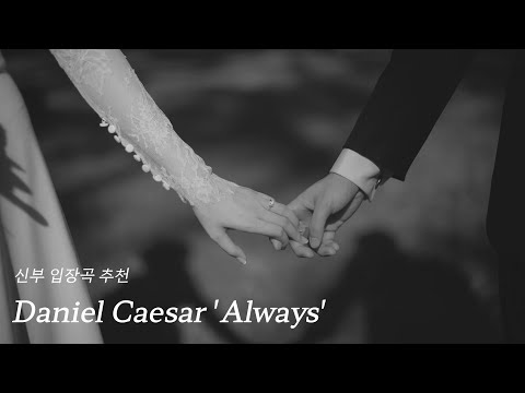 신부입장곡 추천 'Daniel Caesar - Always' 전체샘플  l 우아 + 팝 스타일