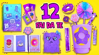 12 Incredibili, Divertenti E Coloratissime Creazioni Fai-Da-Te Per La Scuola! || DA NON PERDERE!🍩💖