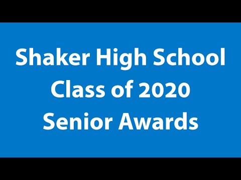 2020 Shaker High School Senior Awards Program