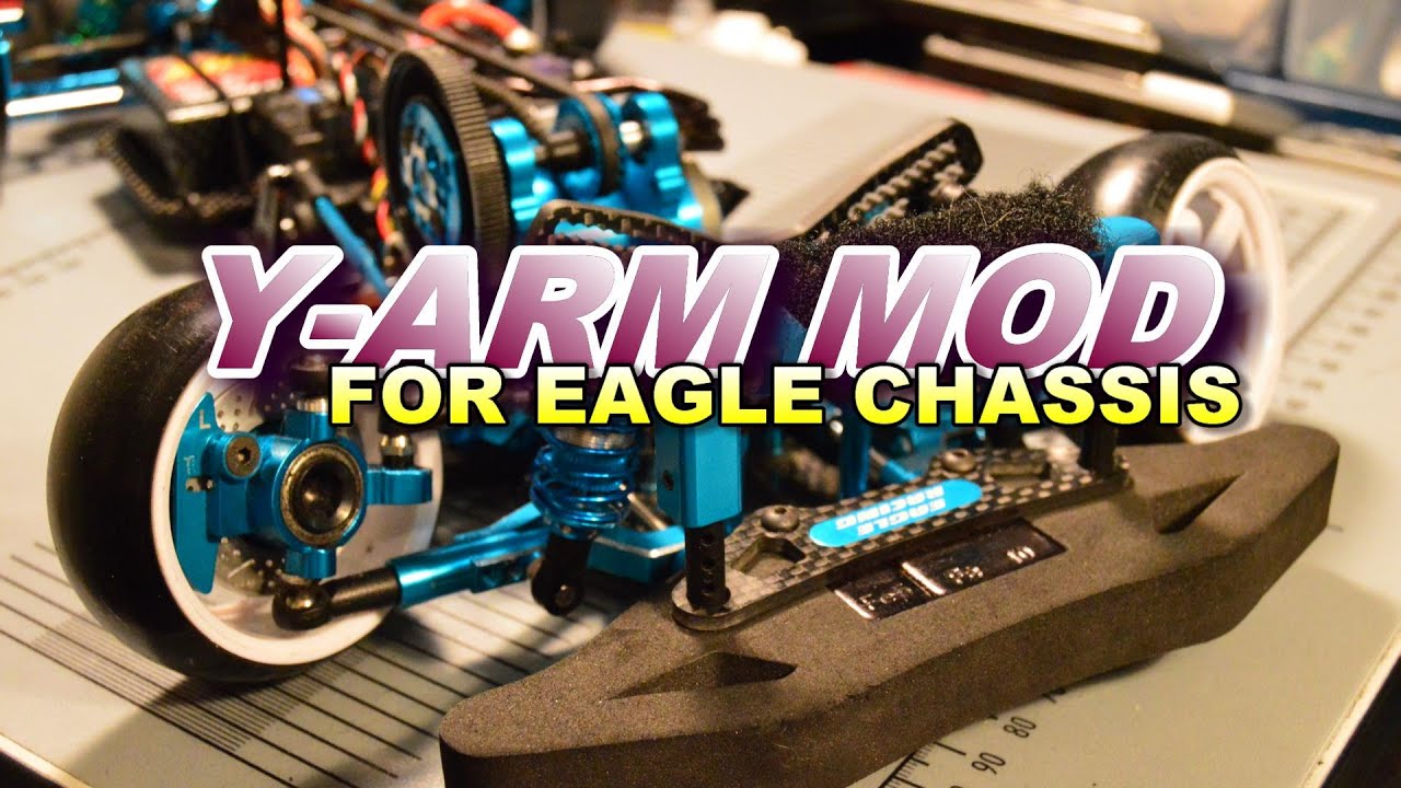 How to make front track wider for Eagle Racing RWD Drift Chassis - YouTube