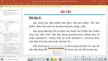 C++: Kế thừa, nạp chồng toán tử nhập, xuất