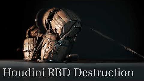 HoudiniFx RBD Wood Destruction
