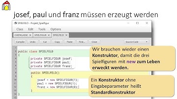 Informatik Klasse 10 - Java mit BlueJ Stunde 5 - Attribute (Spielautomat)