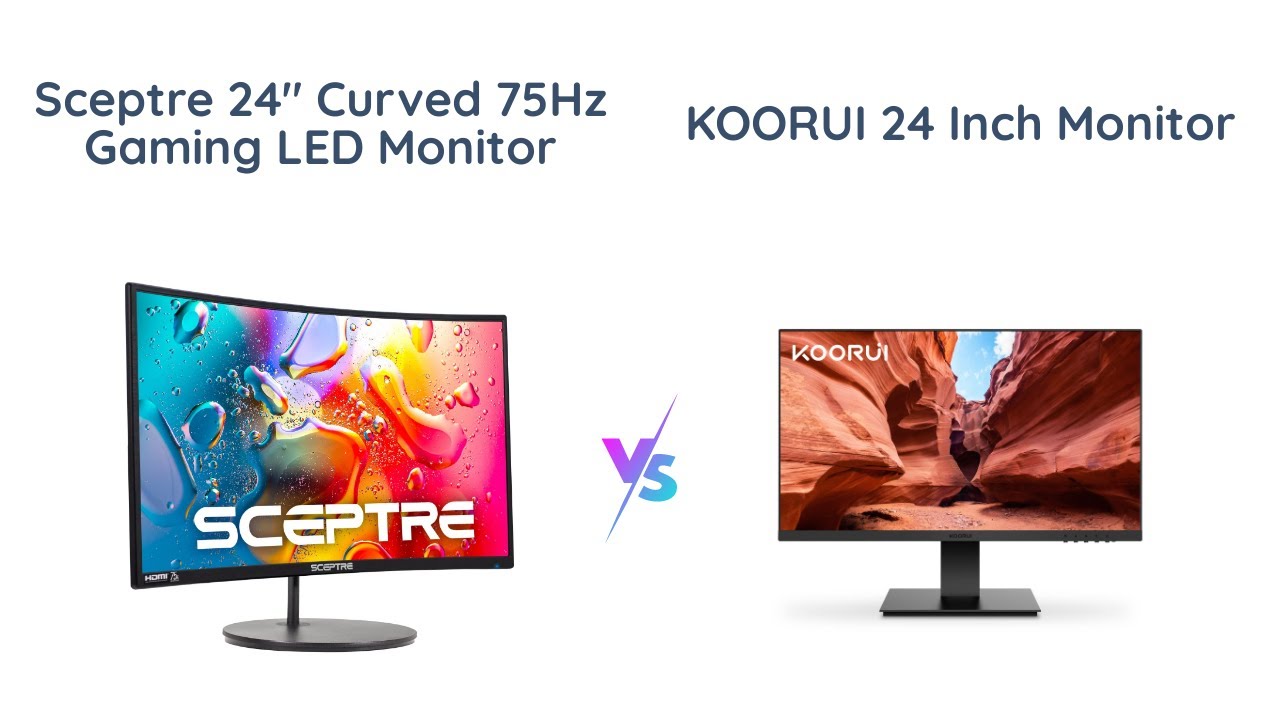 Sceptre vs KOORUI Which 24" Monitor is Better for Gaming? [Full HD, 75Hz, HDMI, VESA] YouTube