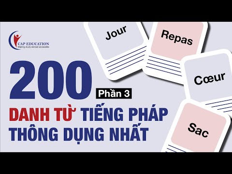 Video Danh Từ Thông Dụng Trong Tiếng Pháp | CAP FRANCE - YouTube