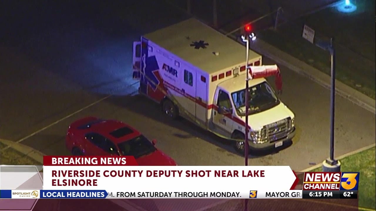 Riverside County Sheriff’s deputy shot near Lake Elsinore - YouTube