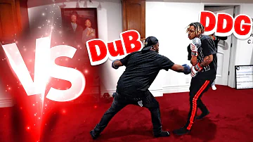 My Brother Almost Knocked Me !! DuB vs DDG Boxing Match . . .