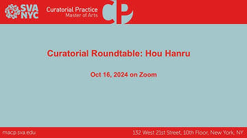 The Curatorial Roundtable: Hou Hanru (Paris)