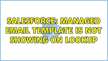 Salesforce: Managed Email Template is not showing on Lookup