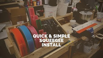 Squeegee Rubber Cut, Installed, and Explained - Is this the EASY way?