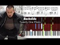 Twenty One Pilots - Backslide - Piano Tutorial with Sheet Music
