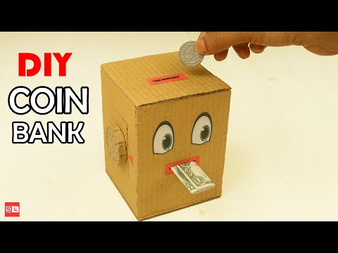 How To Make Coin Bank From Cardboard | Amazing Cardboard Project