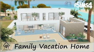 FAMILY VACATION HOME | The Sims 4 | Stop Motion Speedbuild