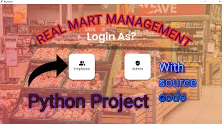 Real Mart Management Project with source code || Python beginner project #python #viral #codewithjp
