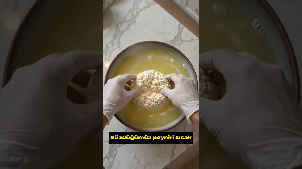 Pratik Süt ve Limonla Ev Yapımı Peynir – Kolay ve Nefis Tarif #Shorts