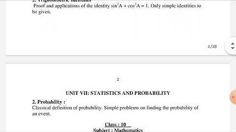 UP BOARD class 10 Mathematics reduced syllabus 2020-2021 for English medium