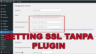 Cara Setting SSL Di Wordpress Yang Menggunakan Hosting Cpanel
