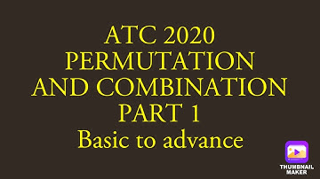 ATC 2020  PERMUTATION AND COMBINATION PART 1